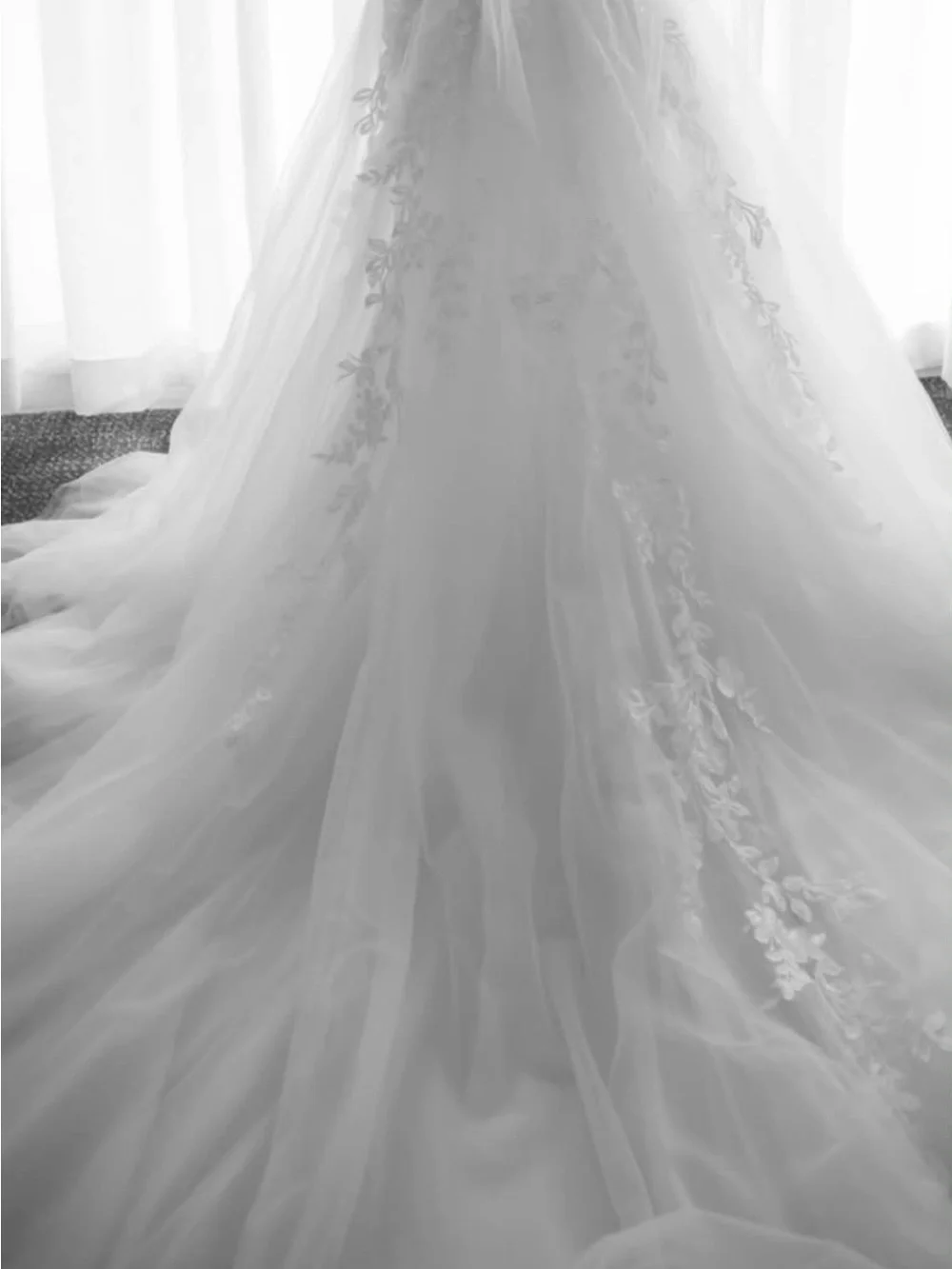 Elegant bridal overskirt-Australian designer